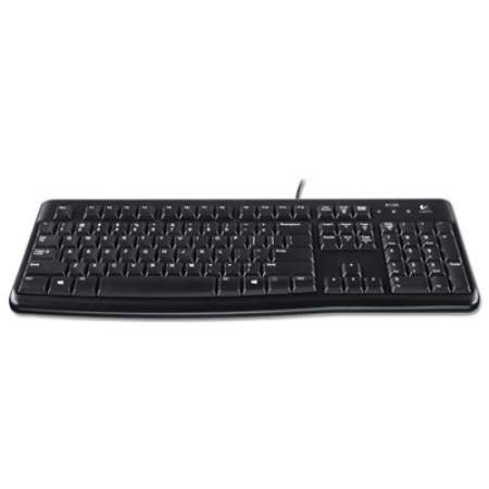 Logitech K120 Ergonomic Desktop Wired Keyboard, USB, Black (920002478)