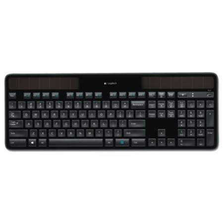 Logitech K750 Wireless Solar Keyboard, Black (920002912)