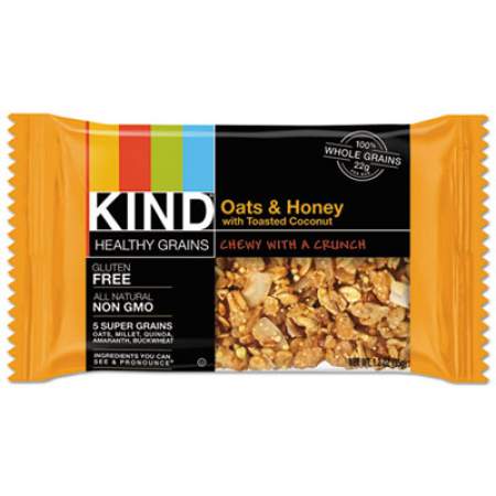 KIND Healthy Grains Bar, Oats and Honey with Toasted Coconut, 1.2 oz, 12/Box (18080)