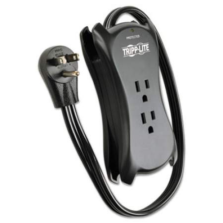 Tripp Lite Protect It! Travel-Size Surge Protector, 3 Outlets/2 USB, 1.5 ft Cord, 1050 J (TRAVELER3USB)