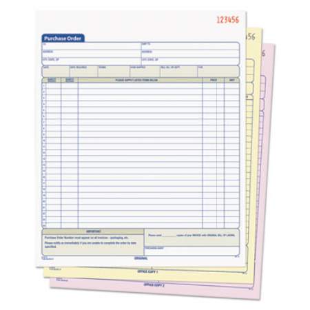TOPS Purchase Order Book, Three-Part Carbonless, 8.38 x 10.19, 1/Page, 50 Forms (46147)
