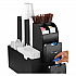 Coffee Condiment Caddy Organizer, 10 Compartments, 5.4 x 11 x 12.6, Black (CAD01BLK)