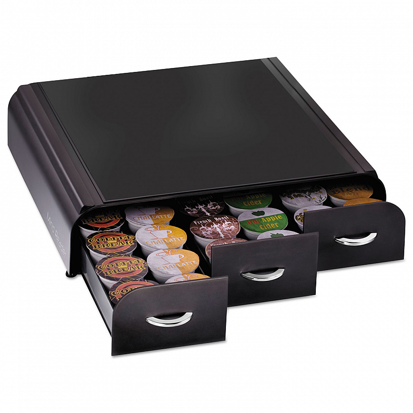 Anchor 36 Capacity Coffee Pod Drawer, 13.46 x 12.87 x 2.72, Black (TRY01BLK)