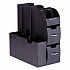 Coffee Condiment Caddy Organizer, 10 Compartments, 5.4 x 11 x 12.6, Black (CAD01BLK)