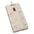 Tripp Lite Protect It! Surge Protector, 8 Outlets, 8 ft Cord, 1440 Joules, Light Gray (TLP808)