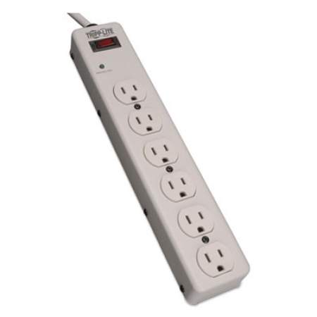 Tripp Lite Protect It! Surge Protector, 6 Outlets, 6 ft Cord, 1340 Joules, Light Gray (TLM606HJ)
