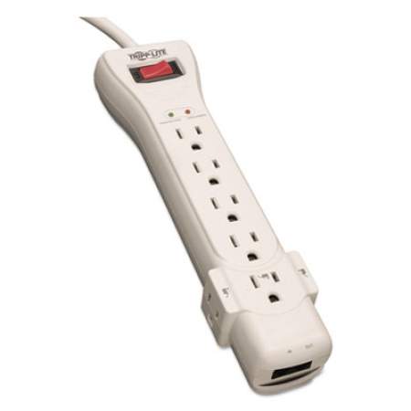 Tripp Lite Protect It! Surge Protector, 7 Outlets, 15 ft Cord, 2520 Joules, Light Gray (SUPER7TEL15)