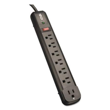 Tripp Lite Protect It! Surge Protector, 7 Outlets, 4 ft Cord, 1080 Joules, Black (TLP74RB)
