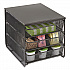 Onyx Three Drawer Hospitality Organizer, 7 Compartments, 11.5 x 8.25 x 8.25, Black (3275BL)