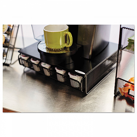 Onyx One Drawer Hospitality Organizer, 5 Compartments, 12.5 x 11.25 x 3.25, Black (3274BL)