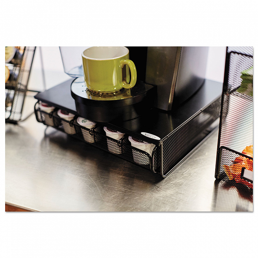 Onyx One Drawer Hospitality Organizer, 5 Compartments, 12.5 x 11.25 x 3.25, Black (3274BL)