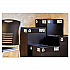 Public Square Recycling Receptacles, Paper Recycling, 42 gal, Steel, Black (2984BL)