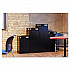 Public Square Recycling Receptacles, Paper Recycling, 42 gal, Steel, Black (2984BL)