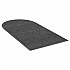 EcoGuard Diamond Floor Mats, Rectangular with Single Fan, Charcoal Gray Carpeted Surface, 72