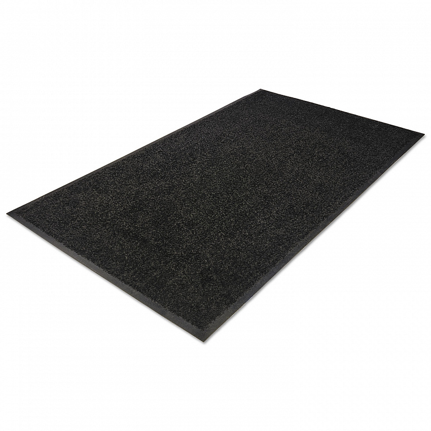 Platinum Series Walk-Off Indoor Wiper Mat, Rectangular, Black Carpeted Surface, 36" x 60" (94030535)