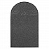 EcoGuard Diamond Floor Mats, Rectangular with Single Fan, Charcoal Gray Carpeted Surface, 72