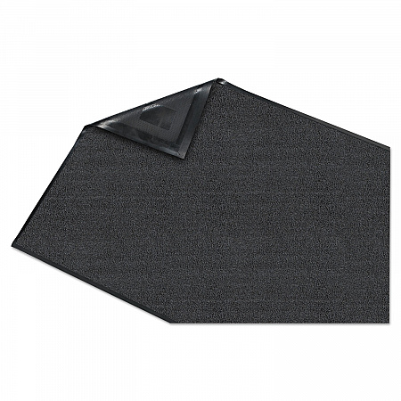 Platinum Series Walk-Off Indoor Wiper Mat, Rectangular, Gray Carpeted Surface, 48