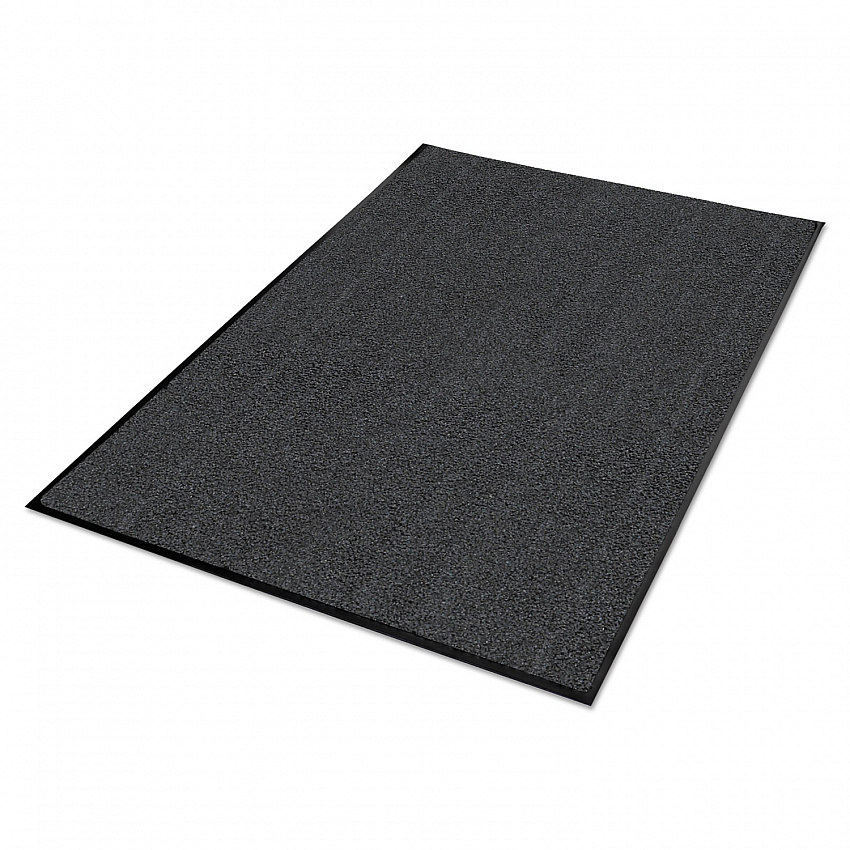 Platinum Series Walk-Off Indoor Wiper Mat, Rectangular, Gray Carpeted Surface, 48" x 72" (94040630)