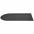 EcoGuard Diamond Floor Mats, Rectangular with Single Fan, Charcoal Gray Carpeted Surface, 72