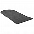 EcoGuard Diamond Floor Mats, Rectangular with Single Fan, Charcoal Gray Carpeted Surface, 96