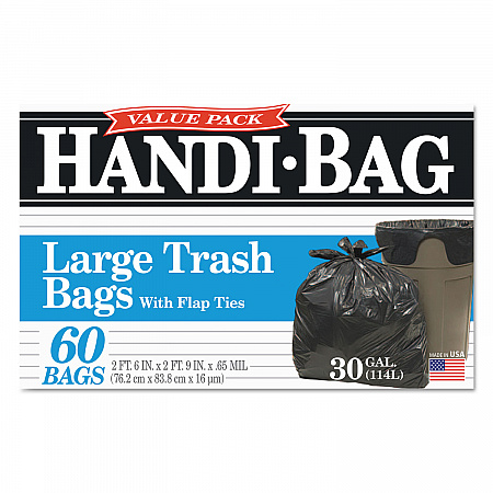 Super Value Pack Can Liners, 30 gal, 0.65 mil, 30