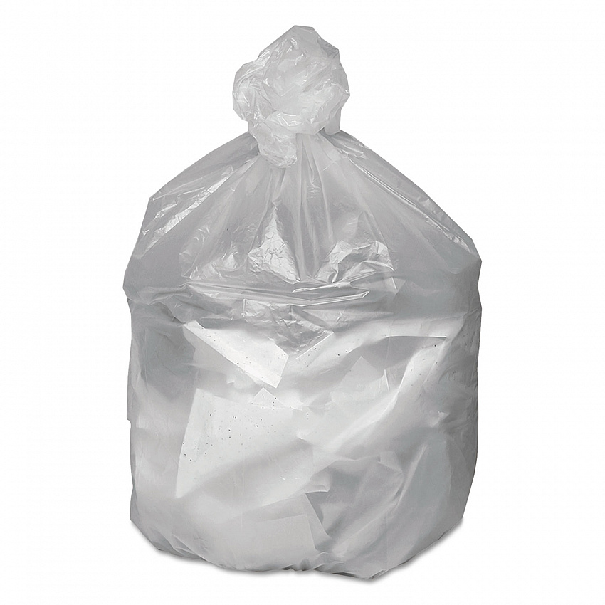 Waste Can Liners, 56 gal, 14 mic, 43" x 46", Natural, 20 Bags/Roll, 10 Rolls/Carton (GNT4348)