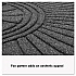 EcoGuard Diamond Floor Mats, Rectangular with Single Fan, Charcoal Gray Carpeted Surface, 72