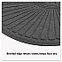 EcoGuard Diamond Floor Mats, Rectangular with Single Fan, Charcoal Gray Carpeted Surface, 72
