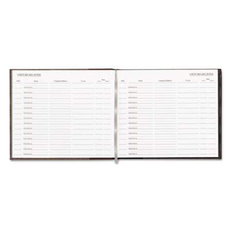 National Hardcover Visitor Register Book, Burgundy Cover, 9.78 x 8.5 Sheets, 128 Sheets/Book (57803)
