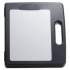 Officemate Portable Dry Erase Clipboard Case, 4 Compartments, 1/2" Capacity, Charcoal (83382)