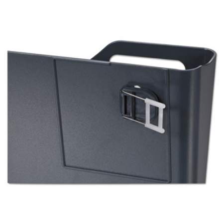 Universal Recycled Plastic Cubicle Single File Pocket, Black (08162)