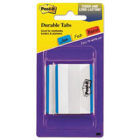 Post-it Tabs Tabs, Lined, 1/5-Cut Tabs, Blue, 2" Wide, 50/Pack (686F50BL)