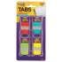 Post-it Tabs 1" Tabs, 1/5-Cut Tabs, Assorted Colors, 1" Wide, 100/Pack (686RALY)