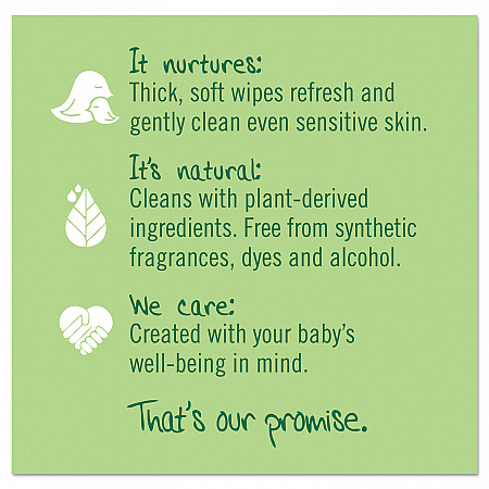 Free and Clear Baby Wipes, Refill, 7 x 7, Unscented, White, 256/Pack (34219)