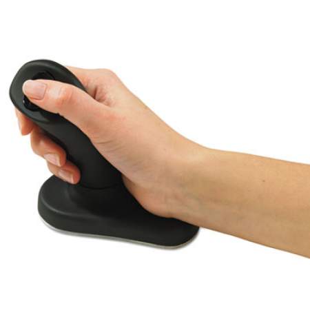 3M Ergonomic Wireless Three-Button Optical Mouse, 2.4 GHz Frequency/30 ft Wireless Range, Right Hand Use, Black (EM550GPS)