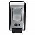 FMX-20 Soap Dispenser, 2 L, 6.5 x 4.7 x 11.7, Black/Chrome, 6/Carton (527106)