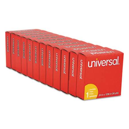 Universal Invisible Tape, 1" Core, 0.75" x 36 yds, Clear, 12/Pack (83436VP)