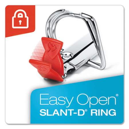 Cardinal Premier Easy Open ClearVue Locking Slant-D Ring Binder, 3 Rings, 1" Capacity, 11 x 8.5, White (10300)