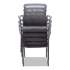 Alera TCE Series Mesh Guest Stacking Chair, 26" x 25.6" x 36.2", Black (EL4314)
