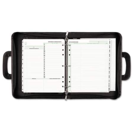 Day-Timer Avalon Simulated Leather Planner/Organizer Starter Set, Zipper Closure, 11 x 8.5, Black Cover, Undated (43701)