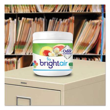 BRIGHT Air Super Odor Eliminator, White Peach and Citrus, 14 oz Jar (900133)