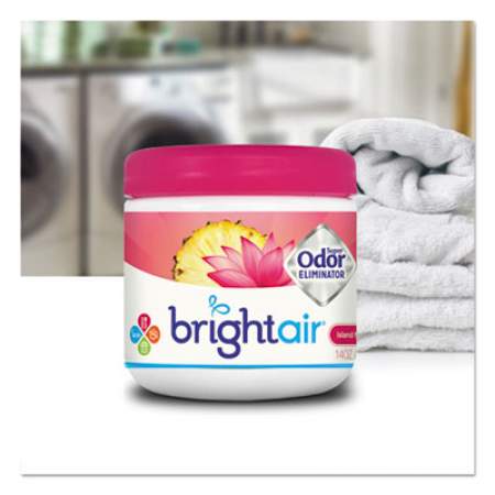 BRIGHT Air Super Odor Eliminator, Island Nectar and Pineapple, Pink, 14 oz Jar (900114EA)