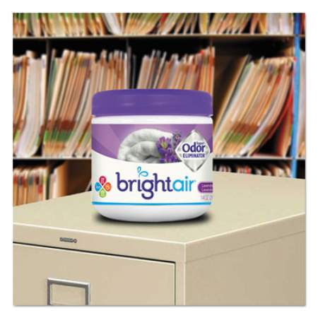BRIGHT Air Super Odor Eliminator, Lavender and Fresh Linen, Purple, 14 oz Jar (900014)