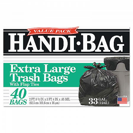 Super Value Pack Can Liners, 33 gal, 0.65 mil, 32.5