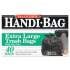Handi-Bag Super Value Pack, 33 gal, 0.65 mil, 32.5" x 40", Black, 40/Box (HAB6FTL40)