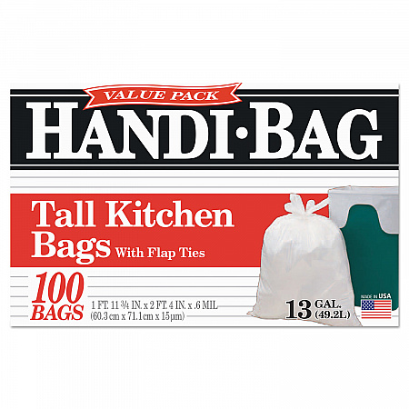 Super Value Pack Can Liners, 13 gal, 0.6 mil, 23.75
