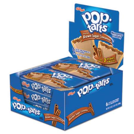 Kellogg's Pop Tarts, Frosted Brown Sugar Cinnamon, 3.52 oz, 2/Pack, 6 Packs/Box (31131)