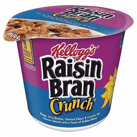 Breakfast Cereal, Raisin Bran Crunch, Single-Serve 2.8 Oz Cup, 6/box (01474)