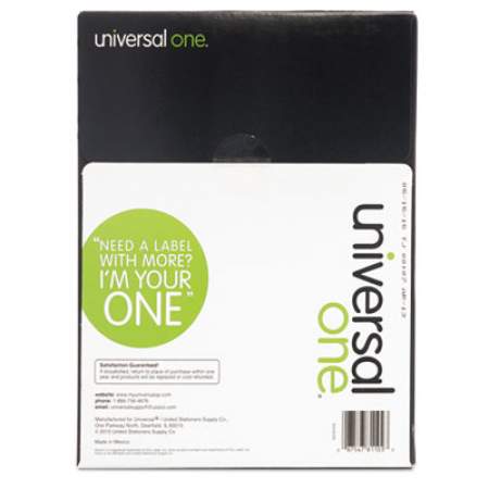 Universal Deluxe Clear Labels, Inkjet/Laser Printers, 1 x 2.63, Clear, 30/Sheet, 50 Sheets/Box (81102)
