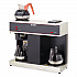 Pour-O-Matic Three-Burner Pour-Over Coffee Brewer, 12-Cup, Stainless Steel, Black (VPS)